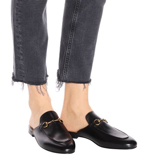 gucci slippers unau|Women's Princetown slipper in black GG leather .